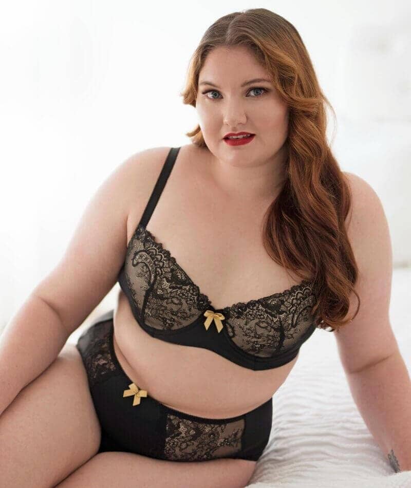 Lady Emprezz Rizzo Padded Shaping Bra - Black/Nude - Image 10