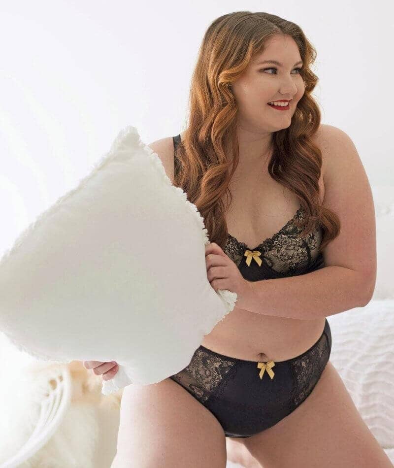 Lady Emprezz Rizzo Padded Shaping Bra - Black/Nude - Image 13