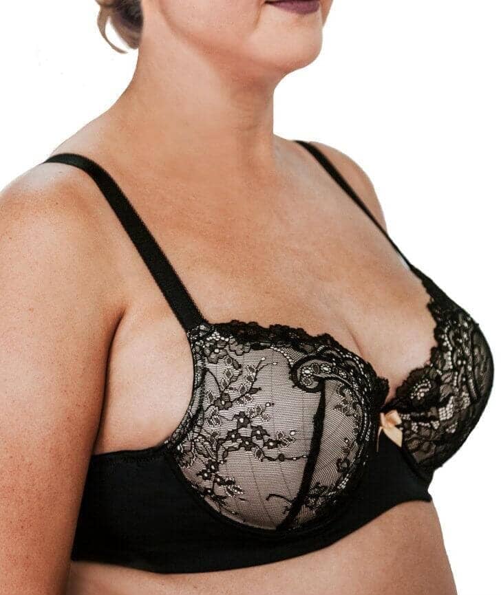 Lady Emprezz Rizzo Padded Shaping Bra - Black/Nude - Image 18