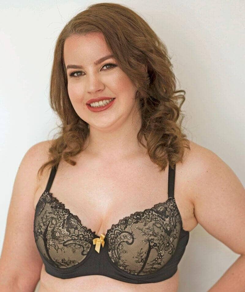 Lady Emprezz Rizzo Padded Shaping Bra - Black/Nude - Image 7