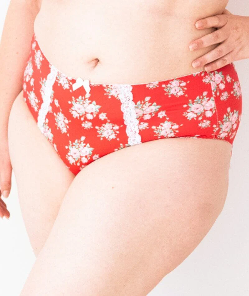 Lady Emprezz Shirley High Rise Brief - Red Vintage - Image 2