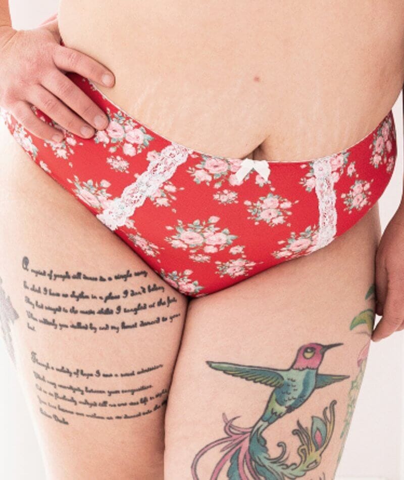 Lady Emprezz Shirley High Rise Brief - Red Vintage - Image 3