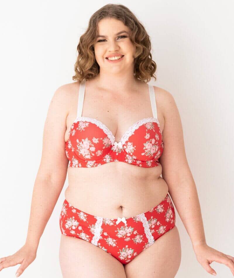 Lady Emprezz Shirley High Rise Brief - Red Vintage - Image 4