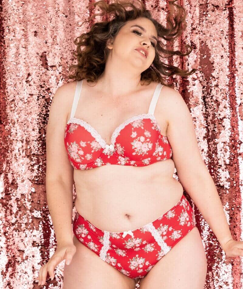 Lady Emprezz Shirley High Rise Brief - Red Vintage - Image 7
