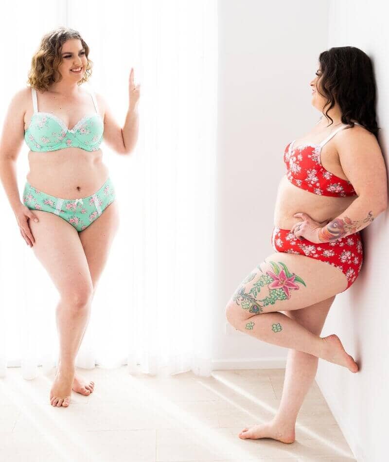 Lady Emprezz Shirley High Rise Brief - Red Vintage - Image 8