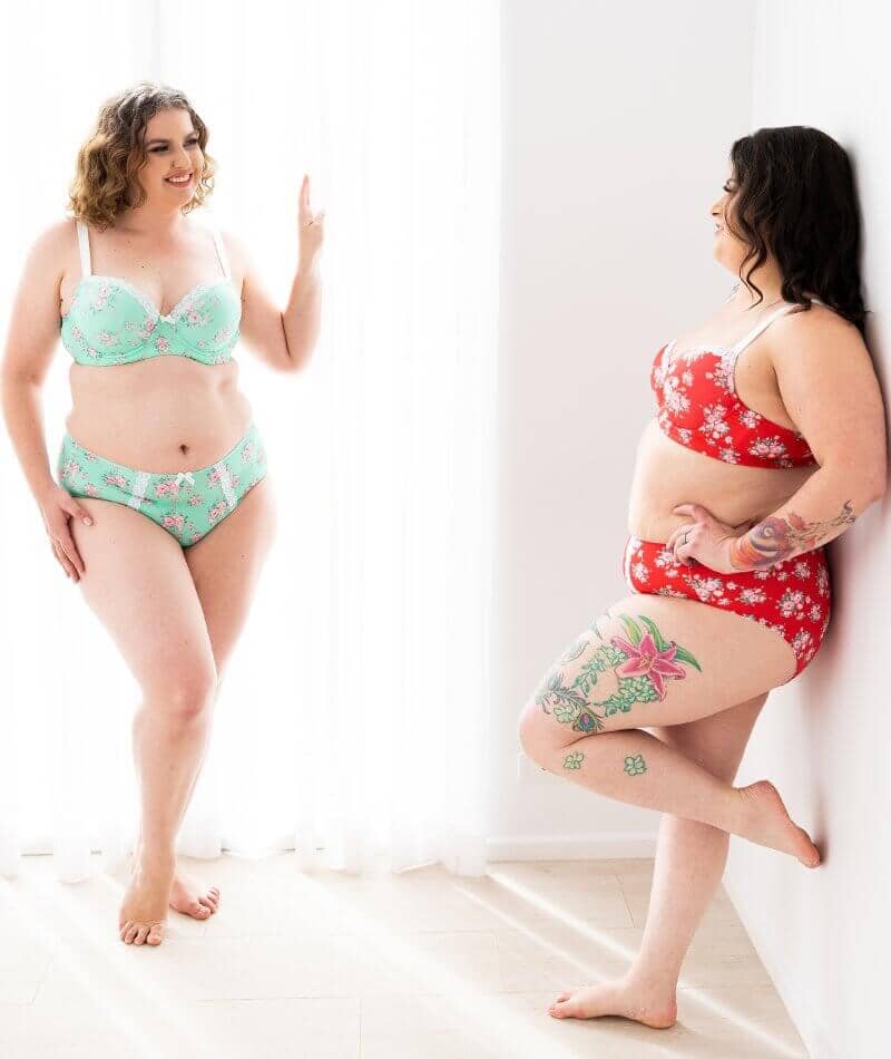 Lady Emprezz Shirley Underwire Contour Bra - Red Vintage - Image 10