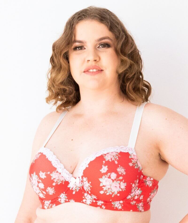 Lady Emprezz Shirley Underwire Contour Bra - Red Vintage - Image 3