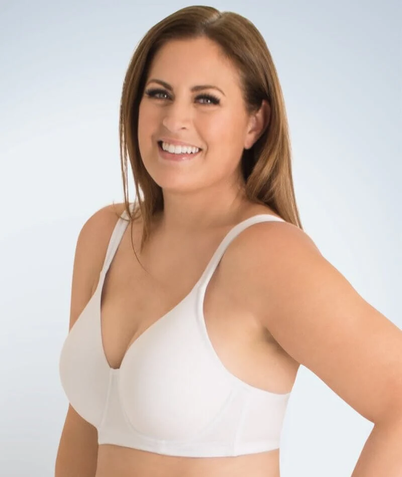 Leading Lady Brigitte Molded Padded Seamless Wire-free Bra - White - Image 5