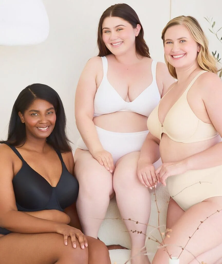 Leading Lady Brigitte Molded Padded Seamless Wire-free Bra - White - Image 9