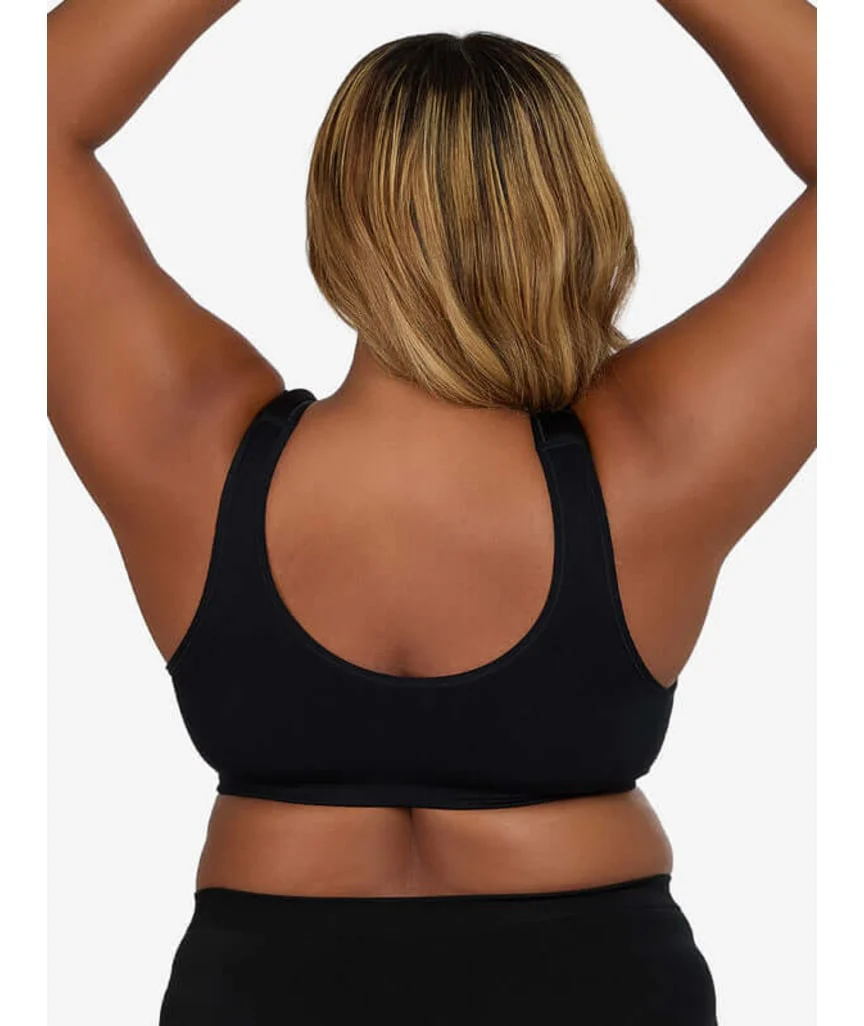 Leading Lady Laurel Wirefree Front Close Comfort Bra - Black Onyx - Image 2