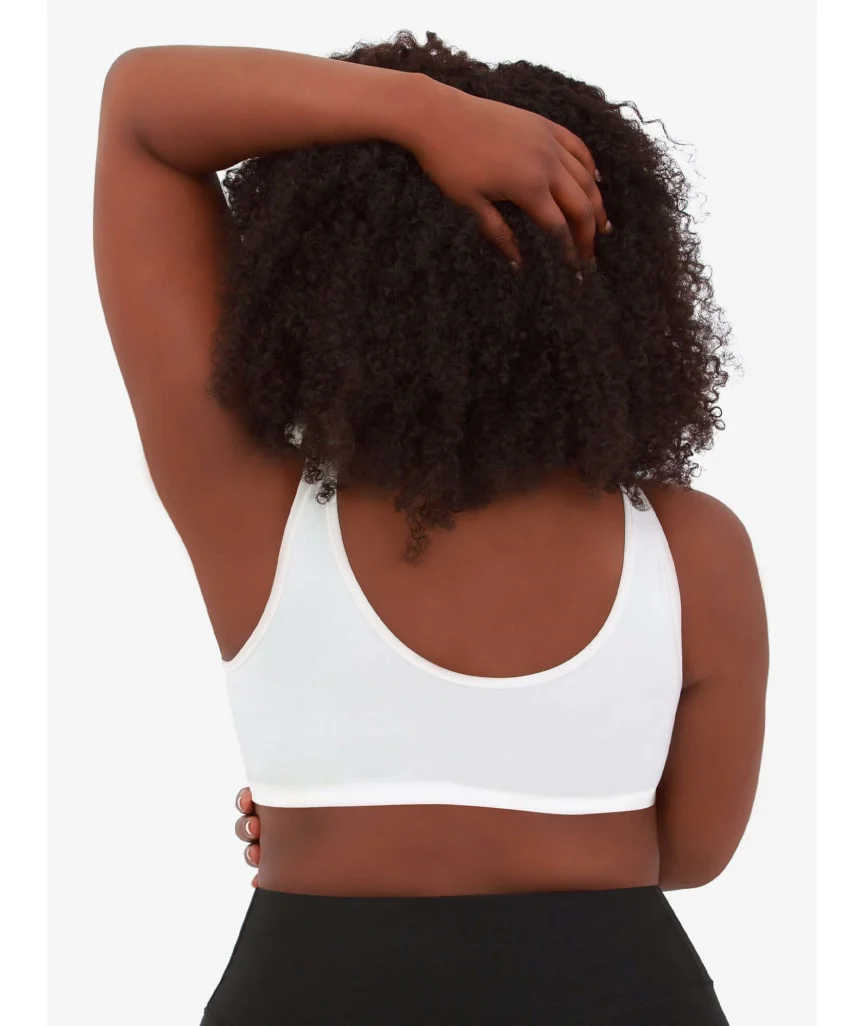 Leading Lady Laurel Wirefree Front Close Comfort Bra - White - Image 2