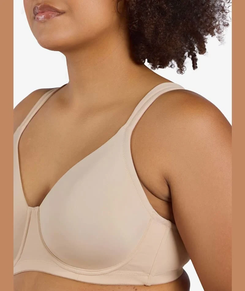 Leading Lady Brigitte Molded Padded Seamless Wire-free Bra - Sand - Image 4
