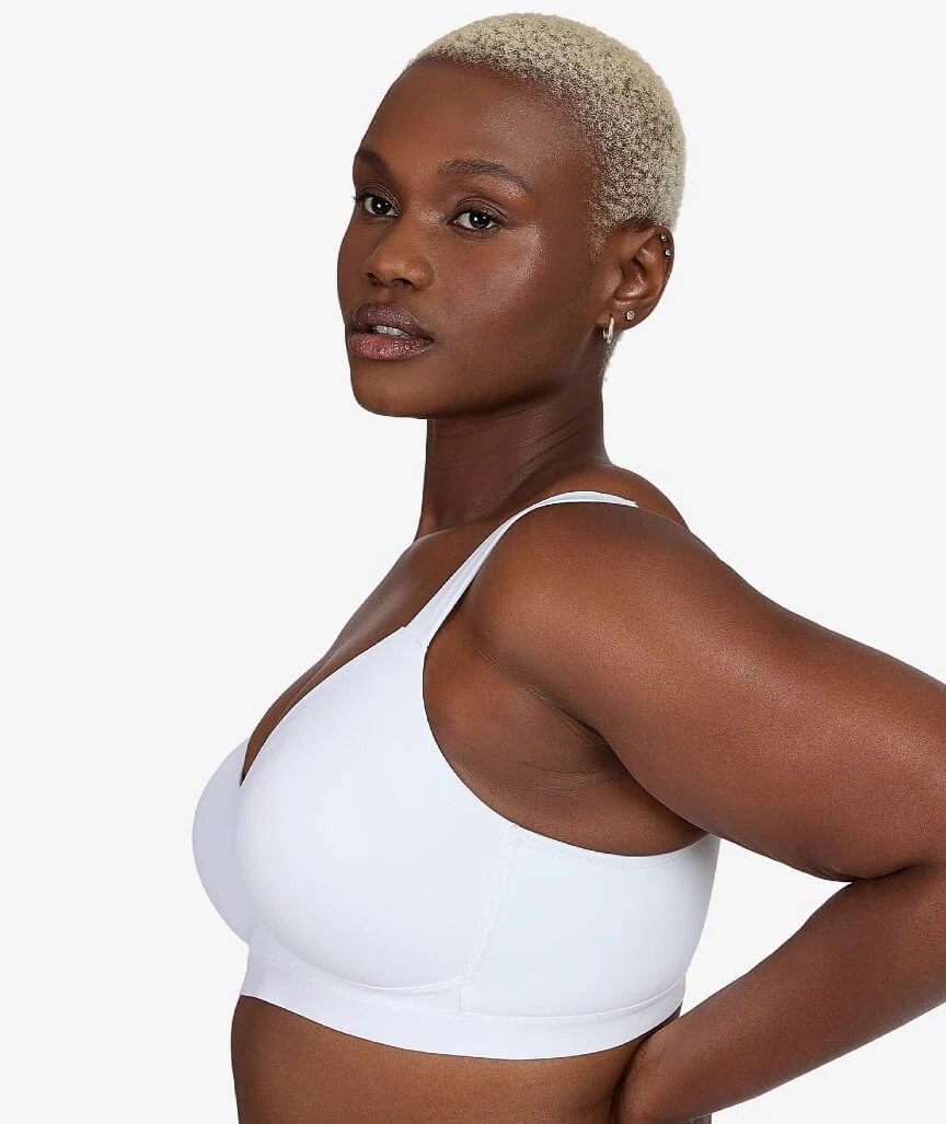 Leading Lady The Aurora Lightly Lined Microfiber Wire-free Bra - White - Image 3