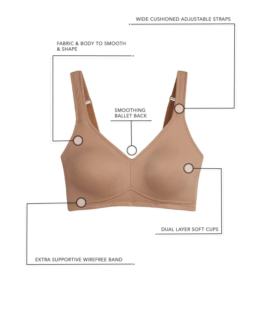 Leading Lady The Claire Wirefree Everyday Comfort Bra - Sand - Image 5