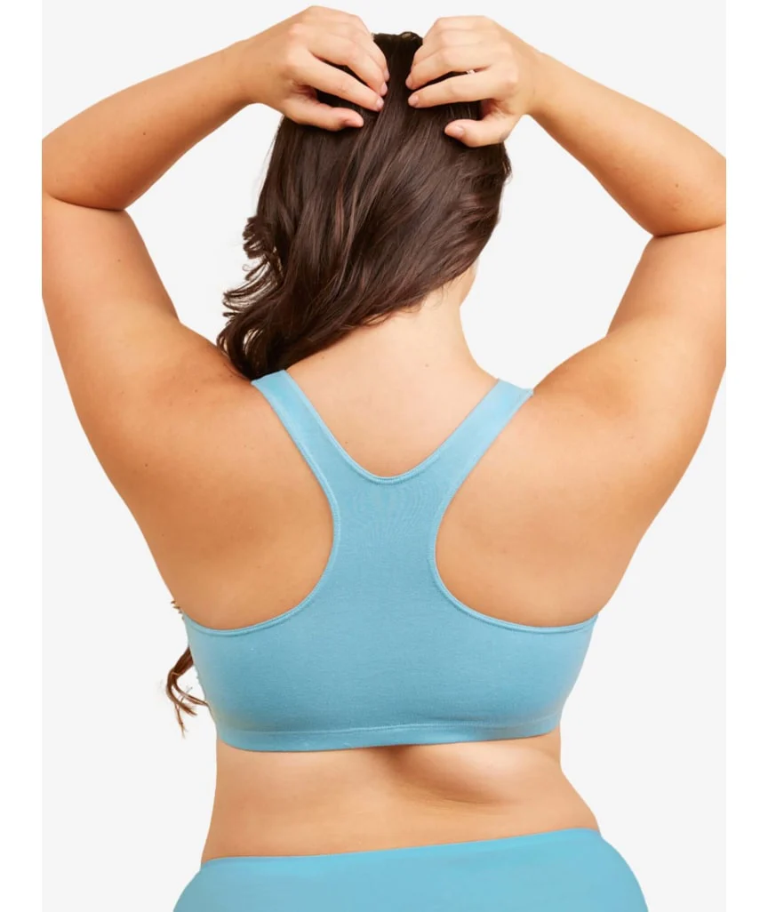 Leading Lady The Serena Wire-free Crop Top - Sea Glass Blue - Image 2