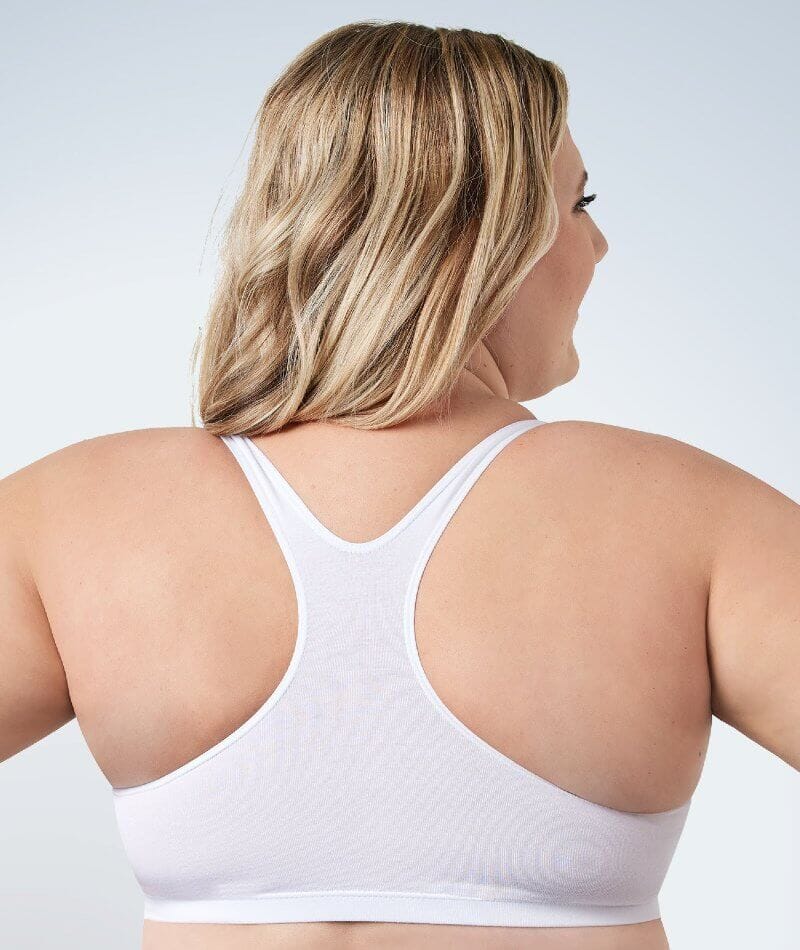 Leading Lady The Serena Wirefree Crop Top - White - Image 2