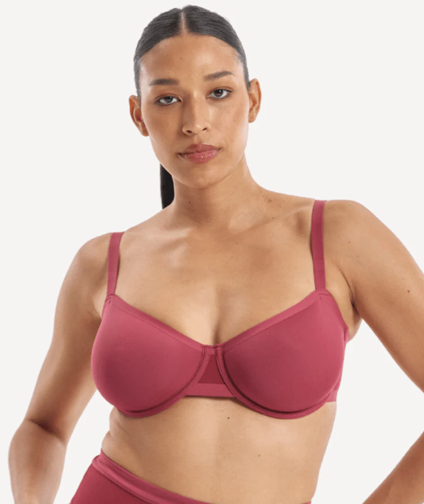 Nala Bio Balconette Bra - Burnt Fig - Image 2