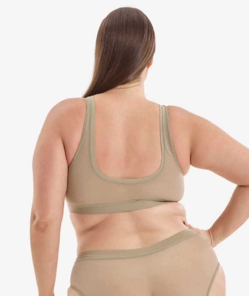 Nala Everybody Scoop Crop Bra - Porcini Mushroom - Image 3