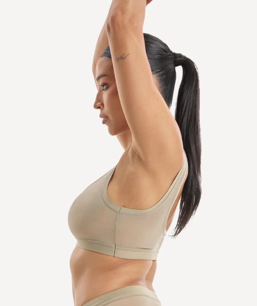 Nala Everybody Scoop Crop Bra - Porcini Mushroom - Image 4