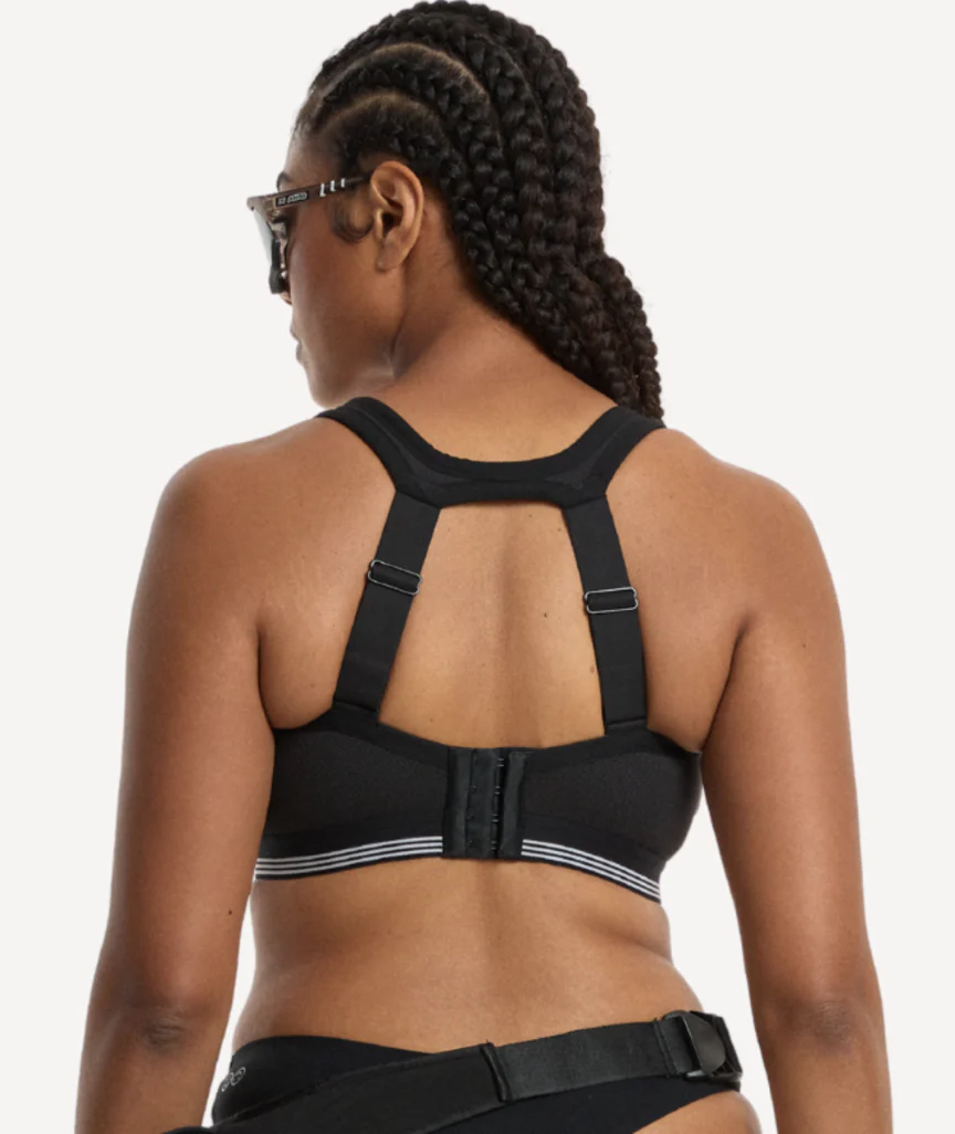 Nala High Impact Wirefree Sports Bra - Licorice/Snow Cone - Image 3