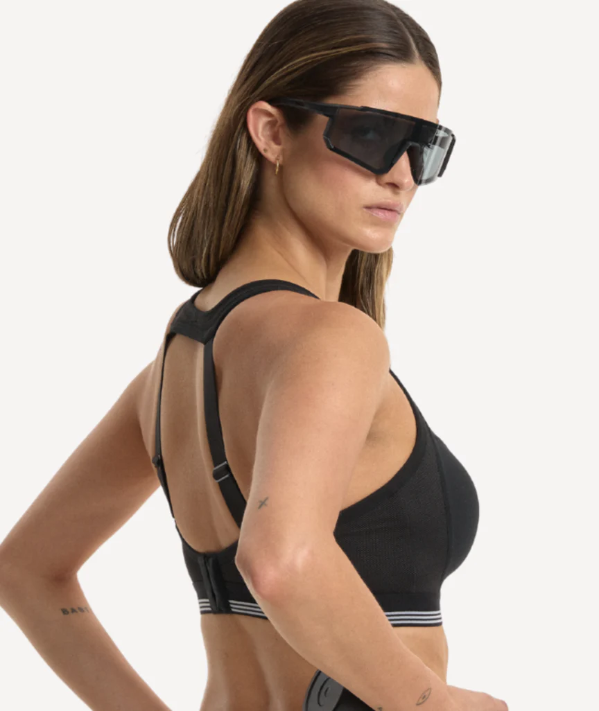 Nala High Impact Wirefree Sports Bra - Licorice/Snow Cone - Image 6