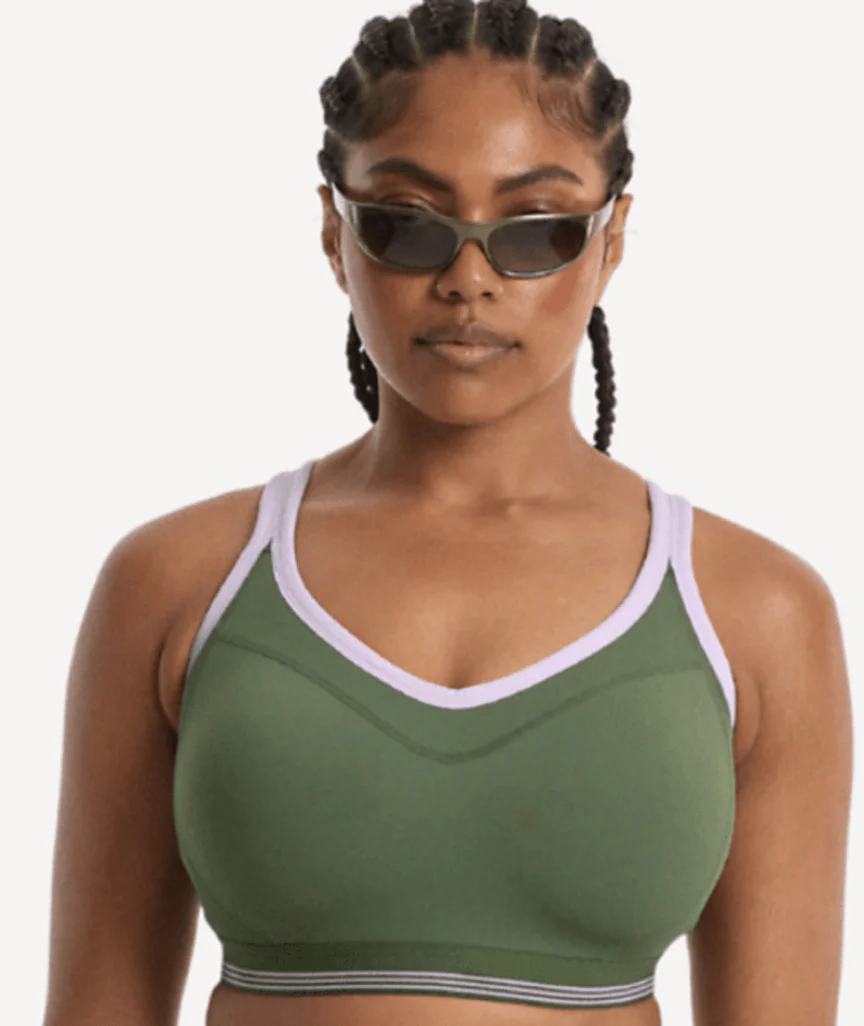 Nala High Impact Wirefree Sports Bra - Pickle/Lavender Fizz - Image 2