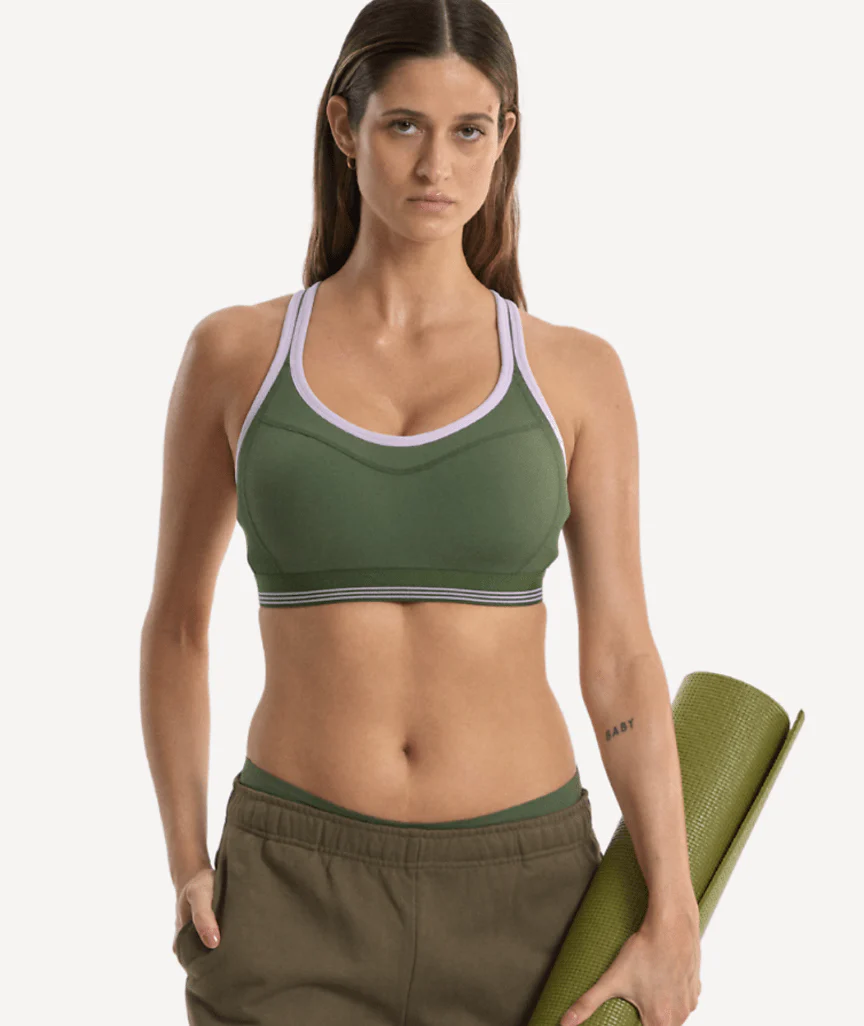 Nala High Impact Wirefree Sports Bra - Pickle/Lavender Fizz - Image 3