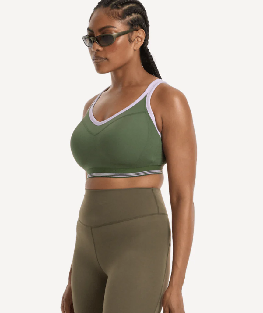 Nala High Impact Wirefree Sports Bra - Pickle/Lavender Fizz - Image 6