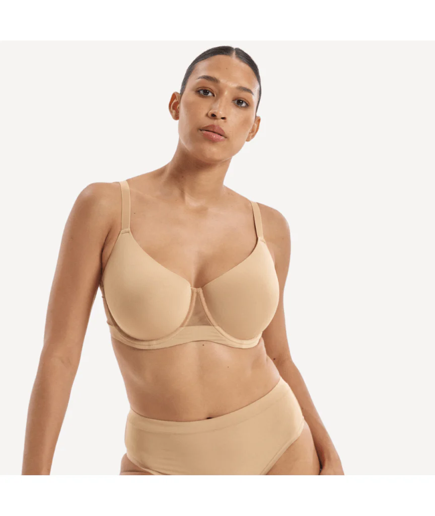 Nala Knockout Padded T-shirt Bra - Almond Milk - Image 3