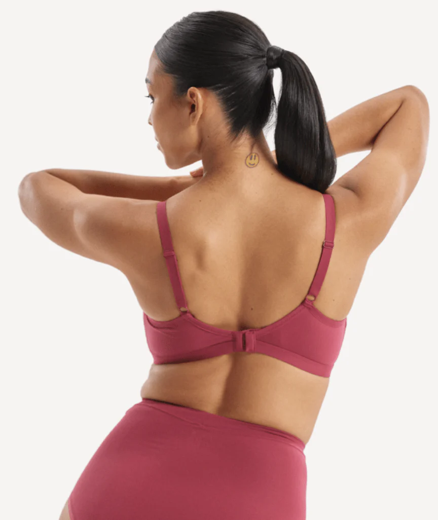 Nala Maternity Comfort Wirefree Bralette Bra - Burnt Fig - Image 7