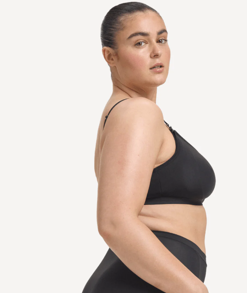 Nala Maternity Comfort Wirefree Bralette Bra - Licorice - Image 4