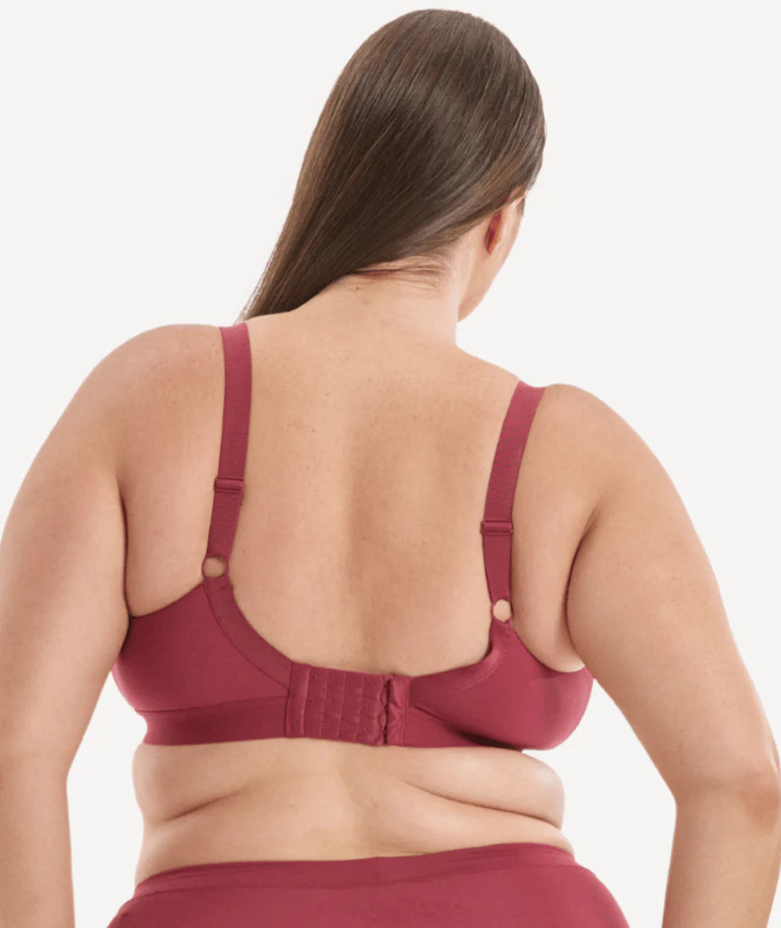 Nala Maternity Support Wirefree Bralette Bra - Burnt Fig - Image 7