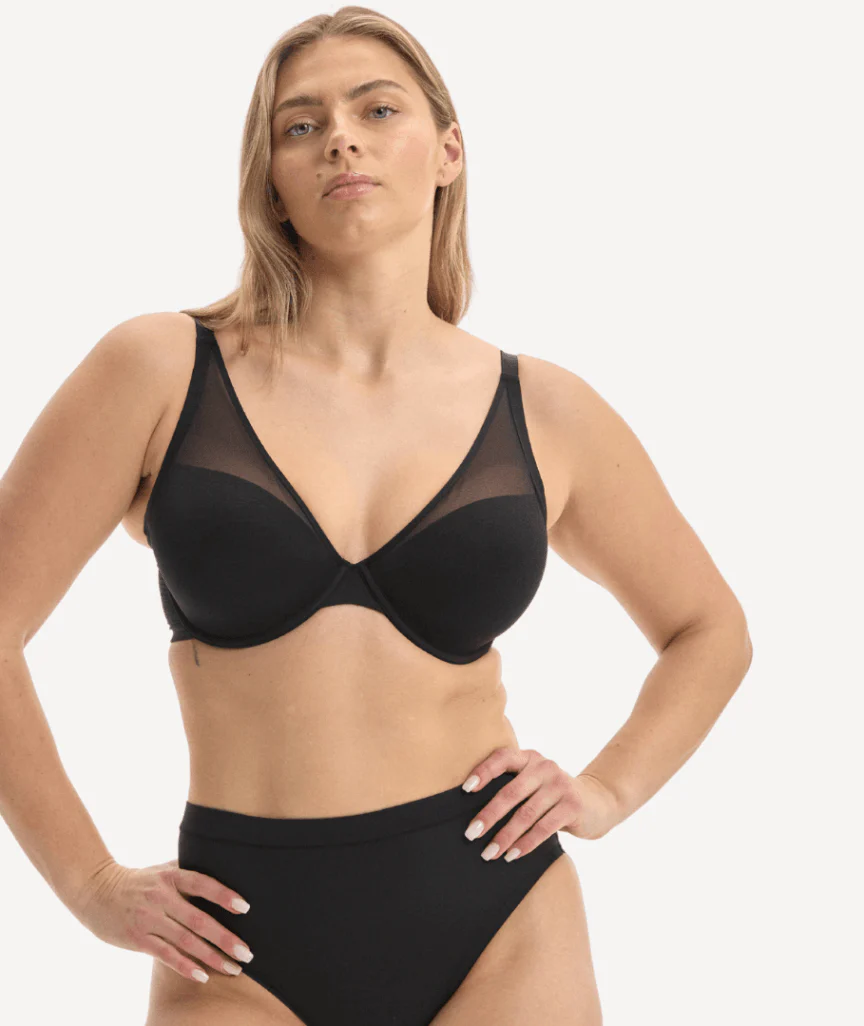 Nala Mesh Moment Underwire Bra - Licorice - Image 4