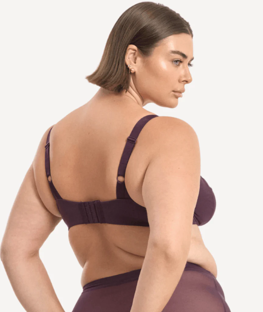 Nala Mesh Underwire Bra - Mulberry - Image 2