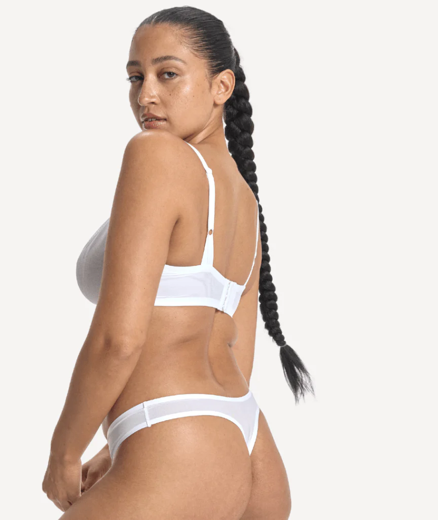 Nala Mesh Underwire Bra - Snow Cone - Image 3