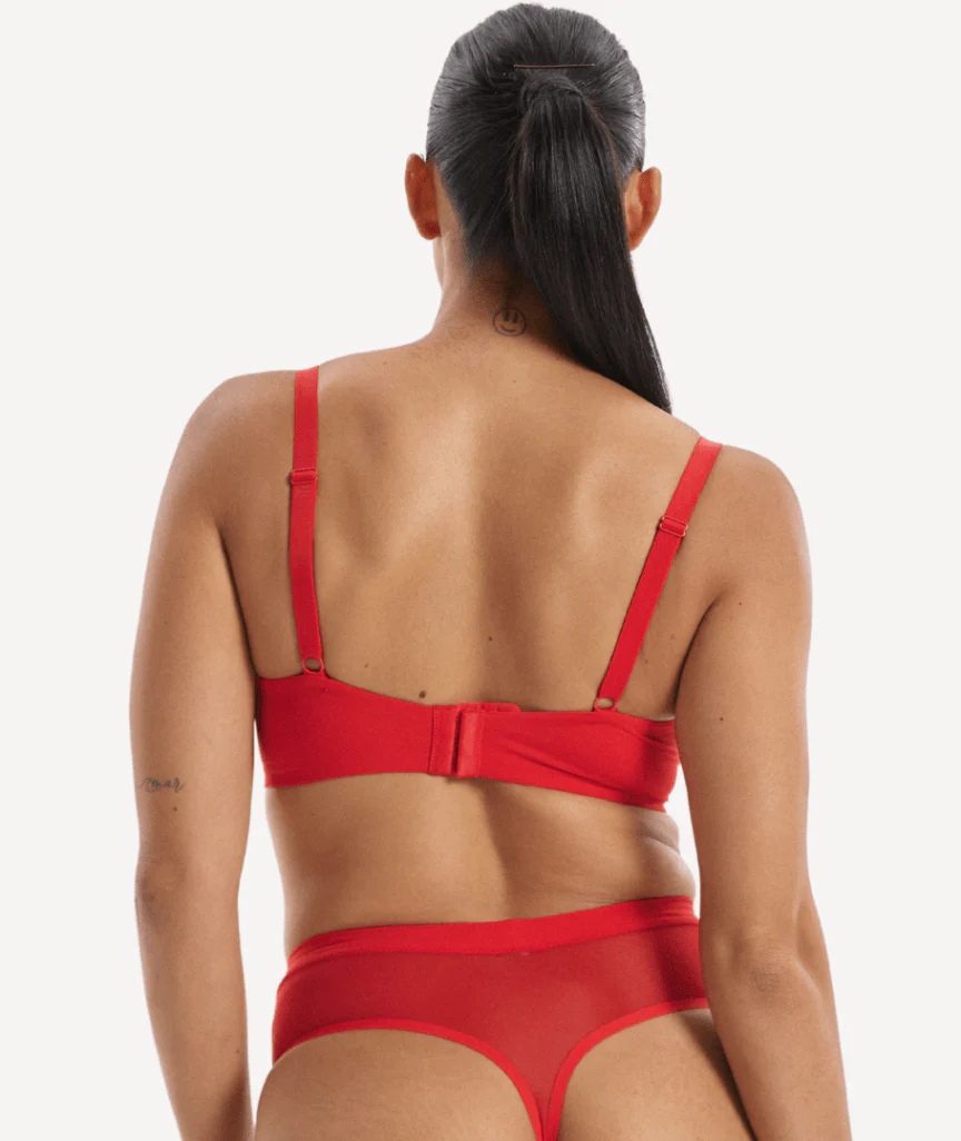 Nala Padded Flexiwire Bra - Cherry Jam - Image 9