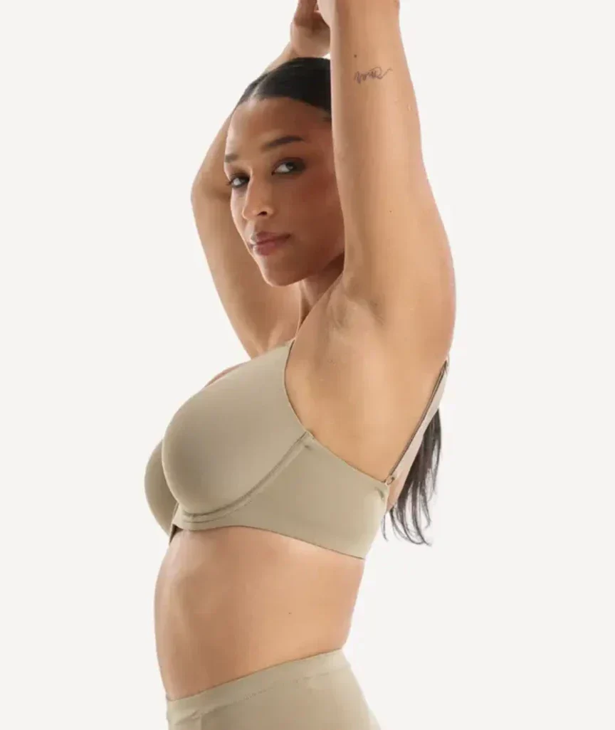 Nala Padded Flexiwire Bra - Porcini Mushroom - Image 3