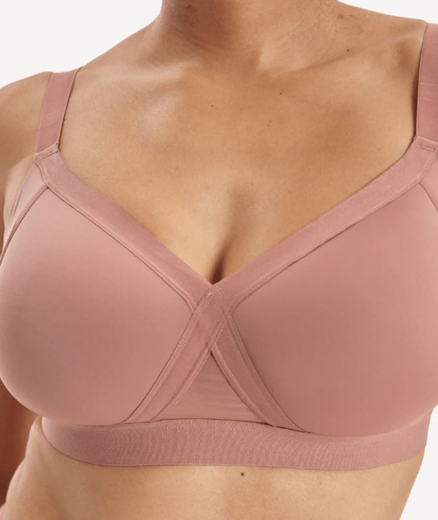 Nala Padded Support Wirefree Bralette Bra - Desert Dust - Image 2