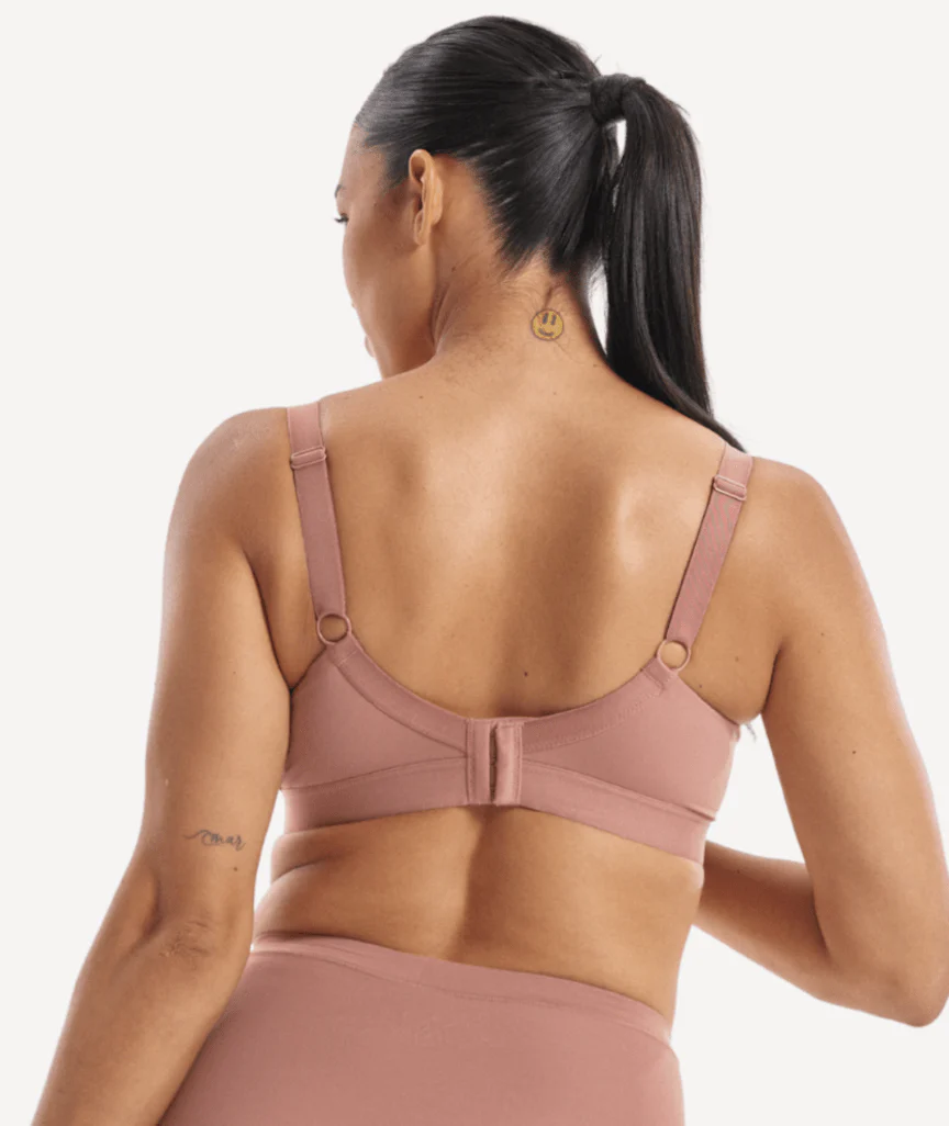 Nala Padded Support Wirefree Bralette Bra - Desert Dust - Image 3