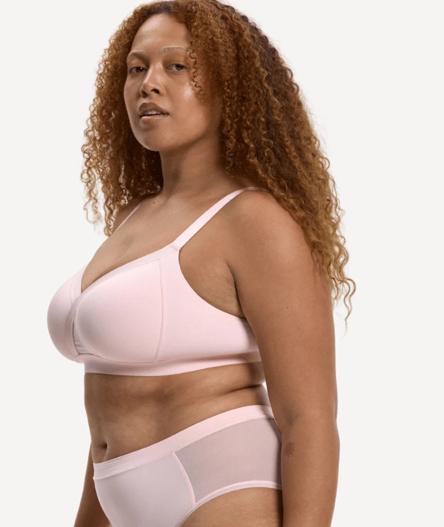Nala Padded Support Wirefree Bralette Bra - Strawberries & Cream - Image 2
