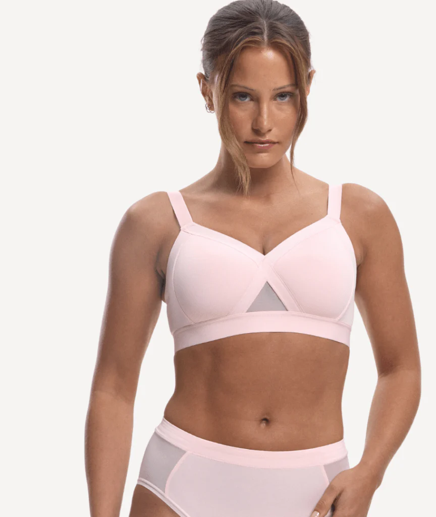 Nala Padded Support Wirefree Bralette Bra - Strawberries & Cream - Image 4