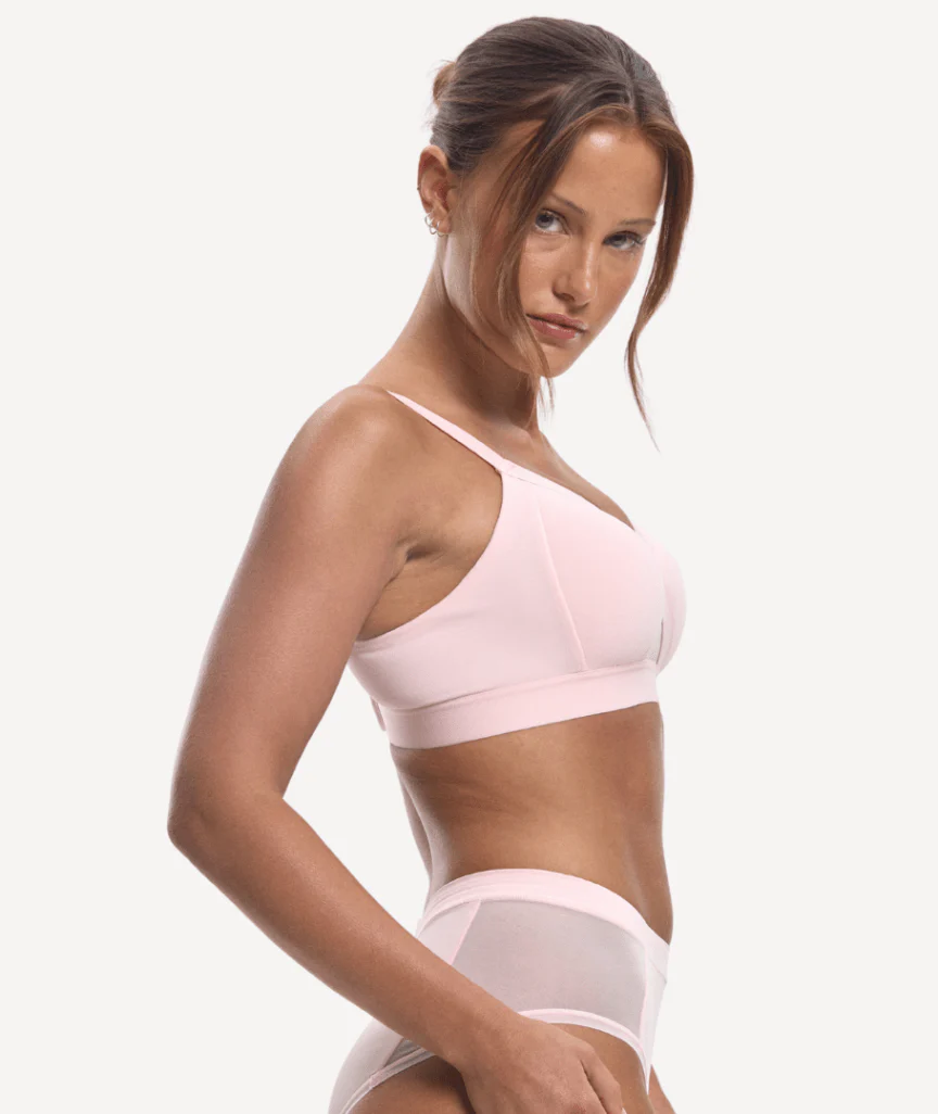 Nala Padded Support Wirefree Bralette Bra - Strawberries & Cream - Image 5
