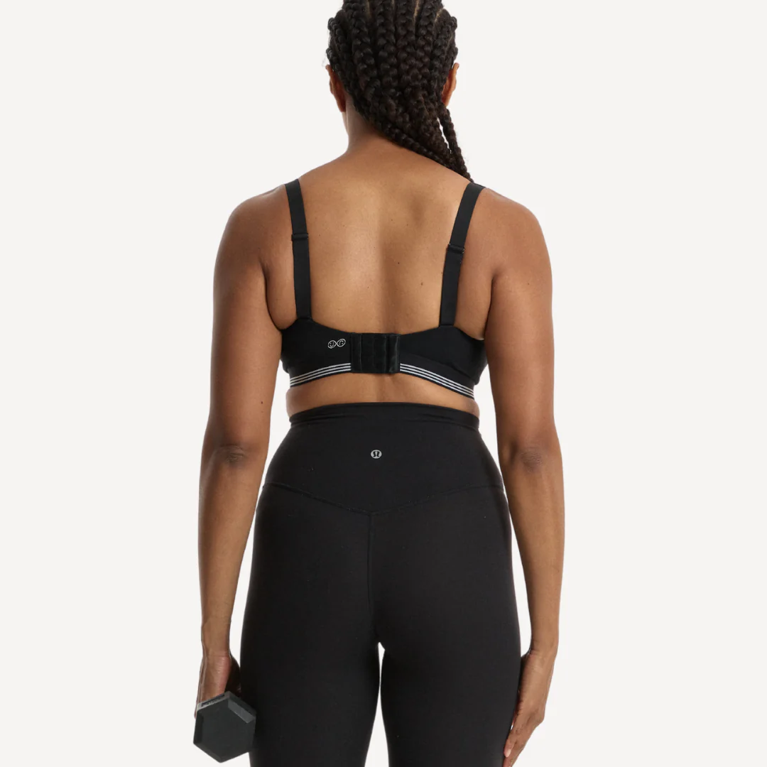 Nala Sporty Support Wirefree Bralette Bra - Licorice/Snow Cone - Image 7