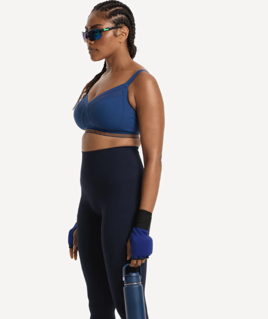 Nala Sporty Support Wirefree Bralette Bra - Space/Oj - Image 4