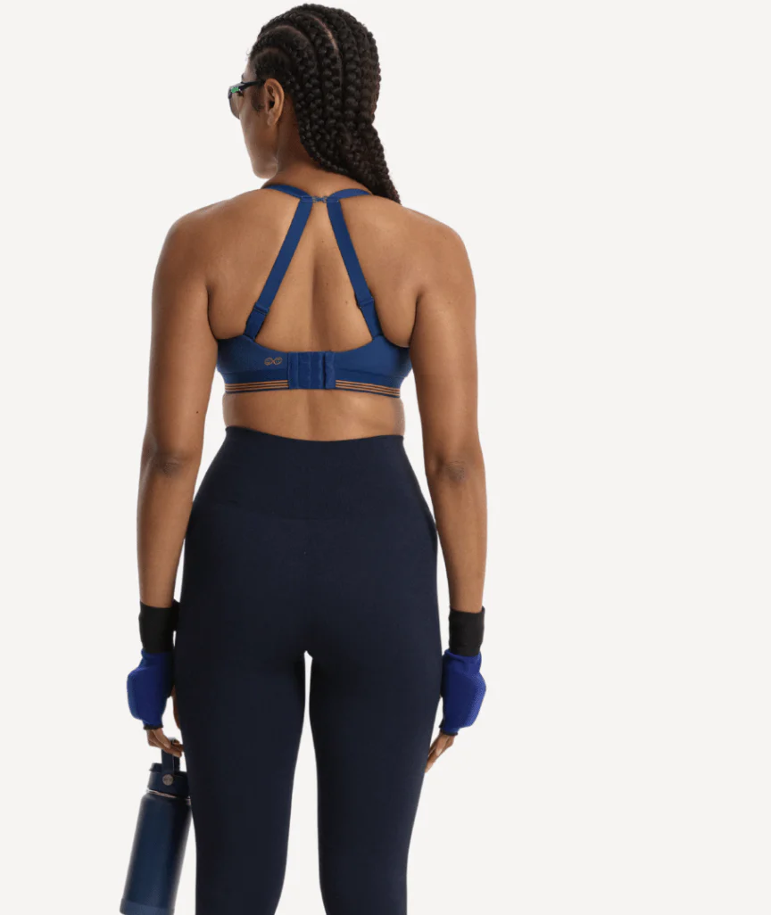 Nala Sporty Support Wirefree Bralette Bra - Space/Oj - Image 5