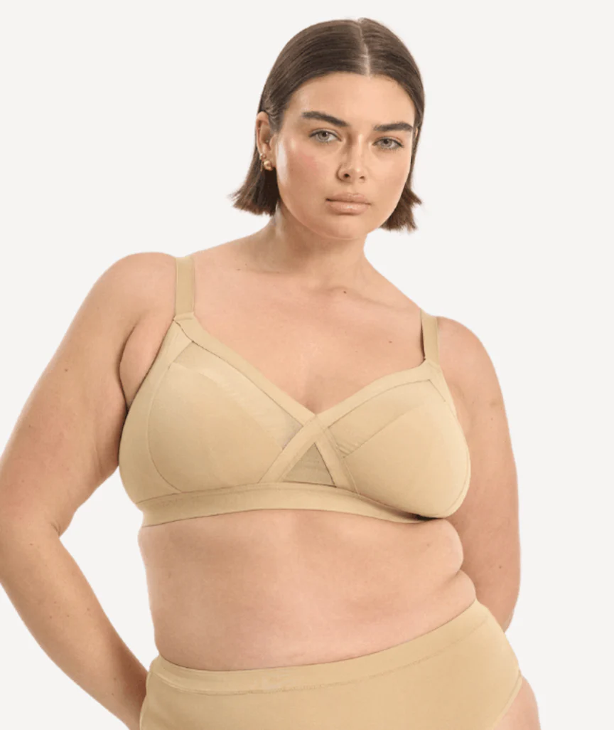 Nala Support Wirefree Bralette - Almond Milk - Image 2