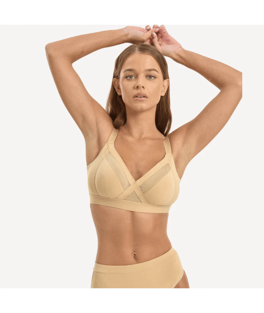 Nala Support Wirefree Bralette - Almond Milk - Image 6