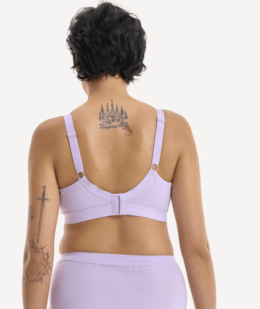 Nala Support Wirefree Bralette - Better Than Cotton Bra - Lavender Fizz - Image 4