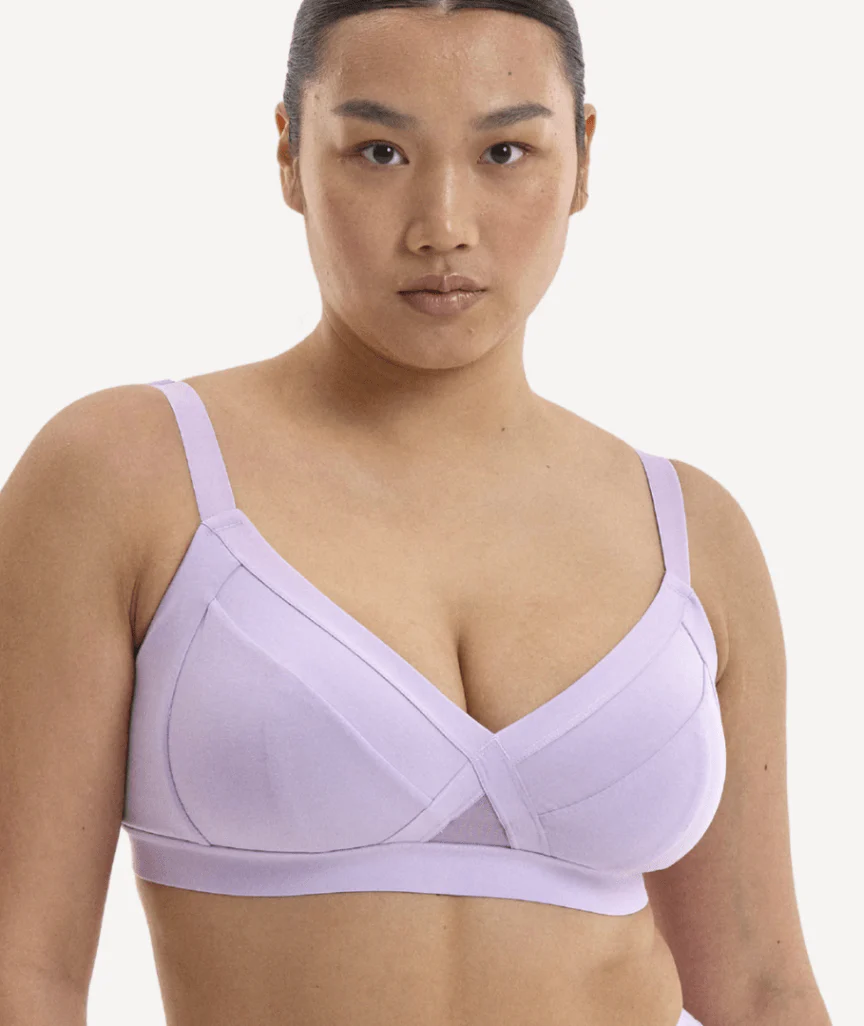 Nala Support Wirefree Bralette - Better Than Cotton Bra - Lavender Fizz - Image 5