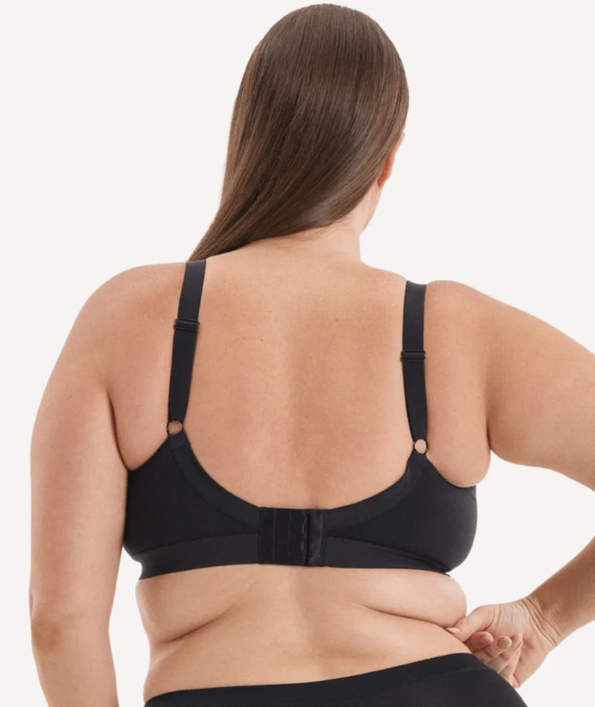 Nala Support Wirefree Bralette - Better Than Cotton Bra - Licorice - Image 7